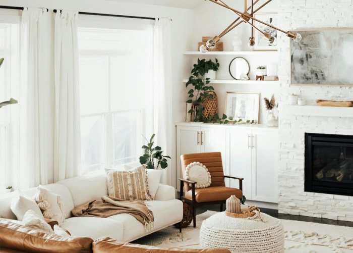 Wohnzimmer im boho stil