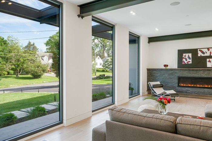 Ceiling floor windows room living connecticut flooded rooms light modern architecturaldigest