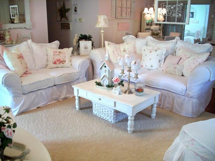 Wohnzimmer ideen shabby chic