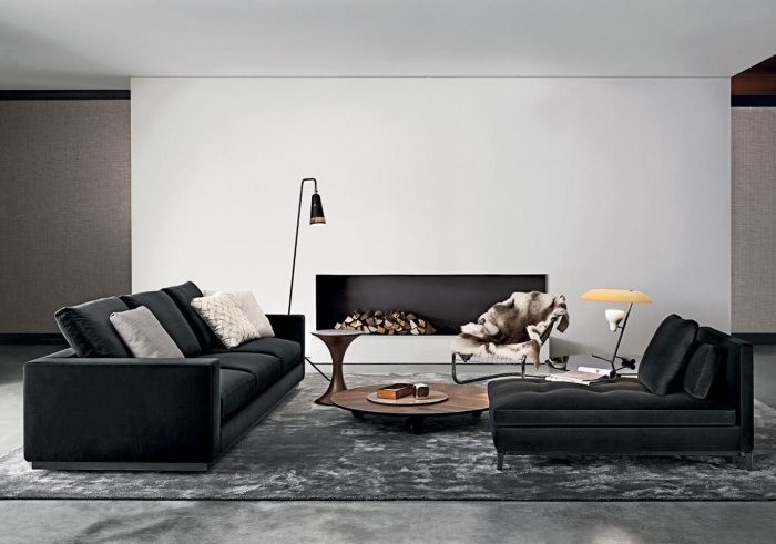 Sofa living room black ideas leather furniture design sofas decorating seating brown couch studio interior contemporary fabulous renovate awesome couches