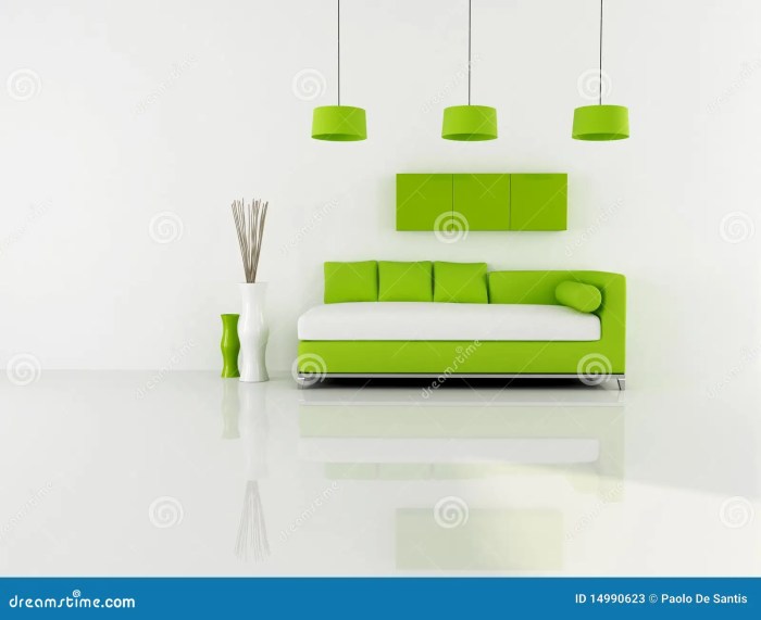 Living room green white stock fabric acoustic wrapped panels depositphotos preview